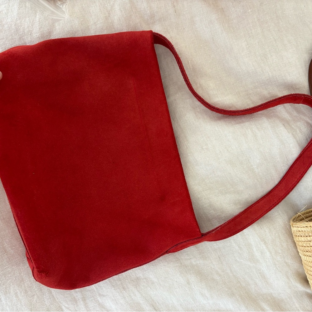 Red Suede Bag